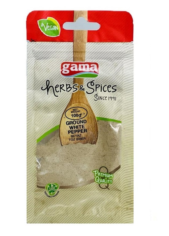 Gama Ground White Pepper 100G