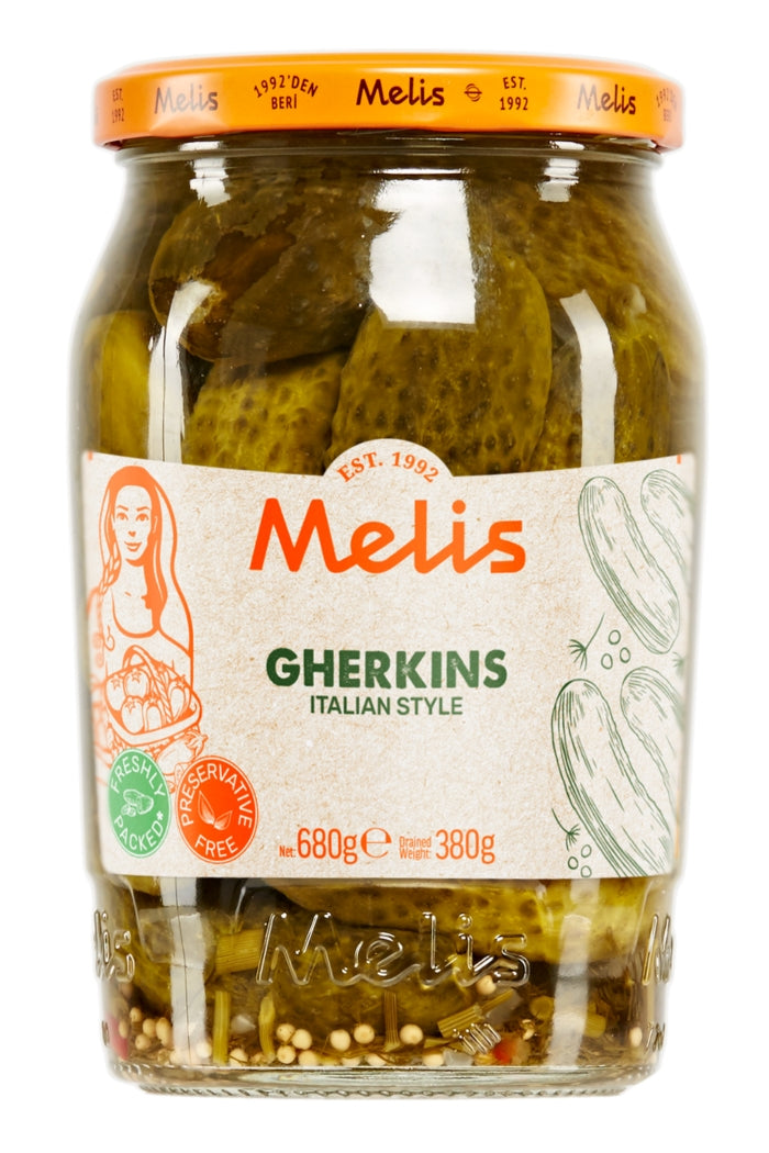 Melis Italian Style Pickled Gherkins 680G