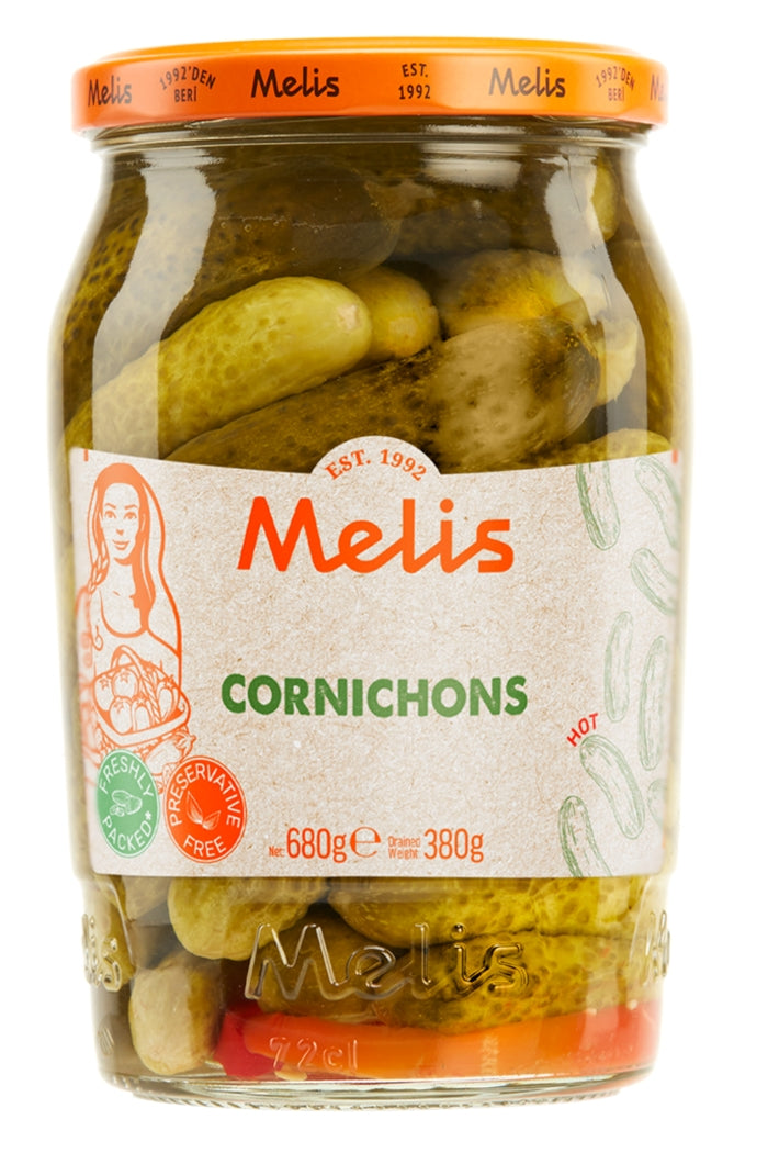 Melis Pickled Cornichons 680G