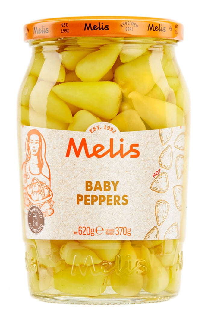 Melis Pickled Hot Baby Peppers 680G
