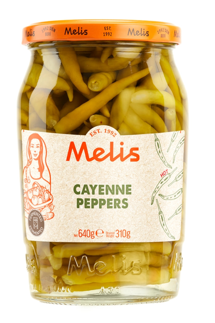 Melis Hot Cayenne Peppers 640 GR