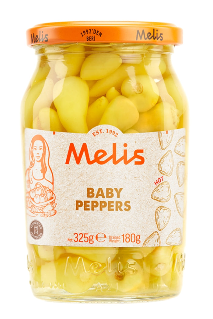 Melis Pickled Hot Baby Peppers 325G