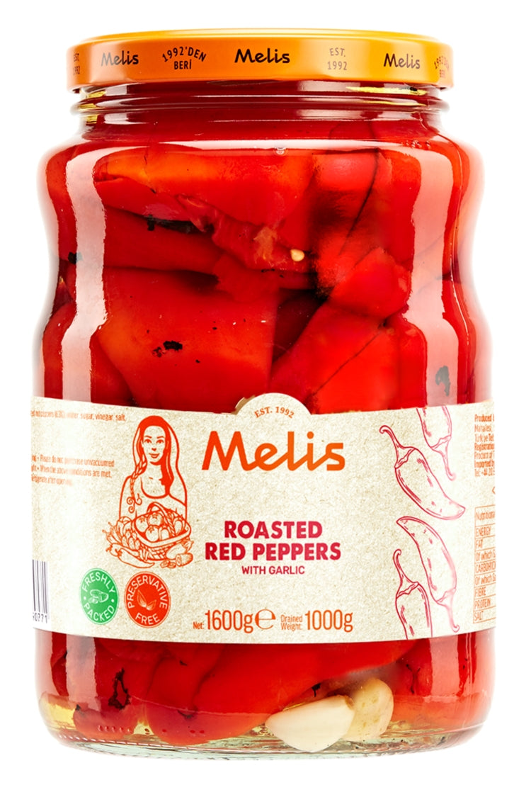 Melis Pickled Roasted Red Peppers 1600G
