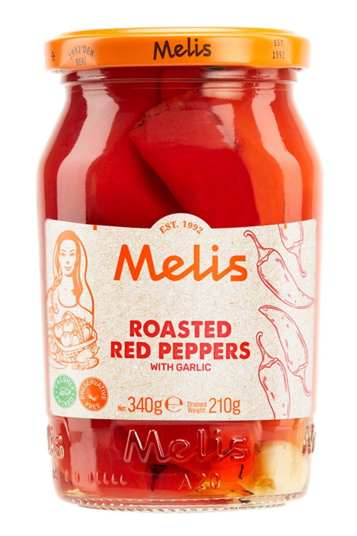 Melis Pickled Roasted Red Peppers 210G