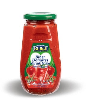 Burcu Mixed Pepper & Tomato Paste 600G