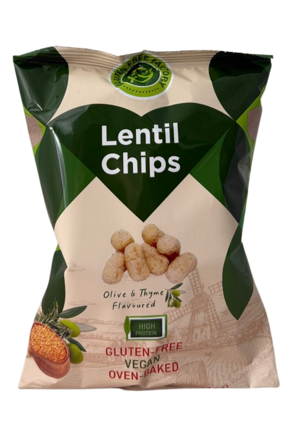 Gluten Free Factory Olive & Thyme Lentil Chips 60G