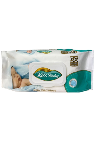 Kiss Baby Baby Wipes, 1 Pack, 56 wipes