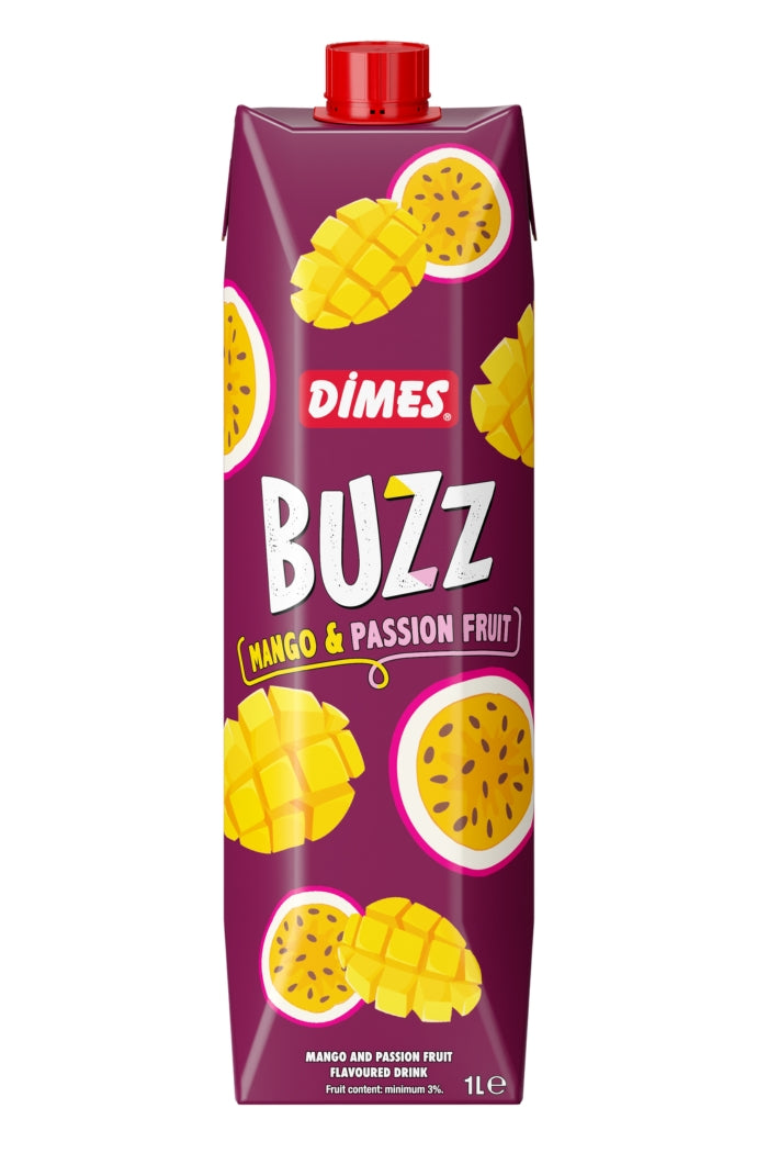 Dimes Buzz Mango Passion Fruit Juice 1L