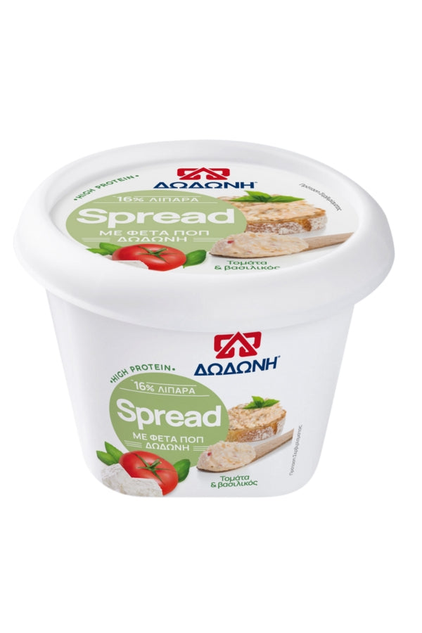 Dodoni Spread Greek Feta Tomato & Basil Cheese 200G