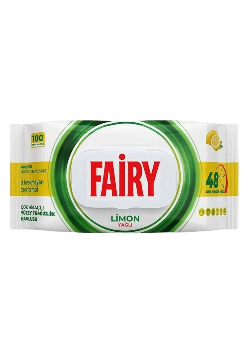Fairy Lemon Wipes 100 Sheets