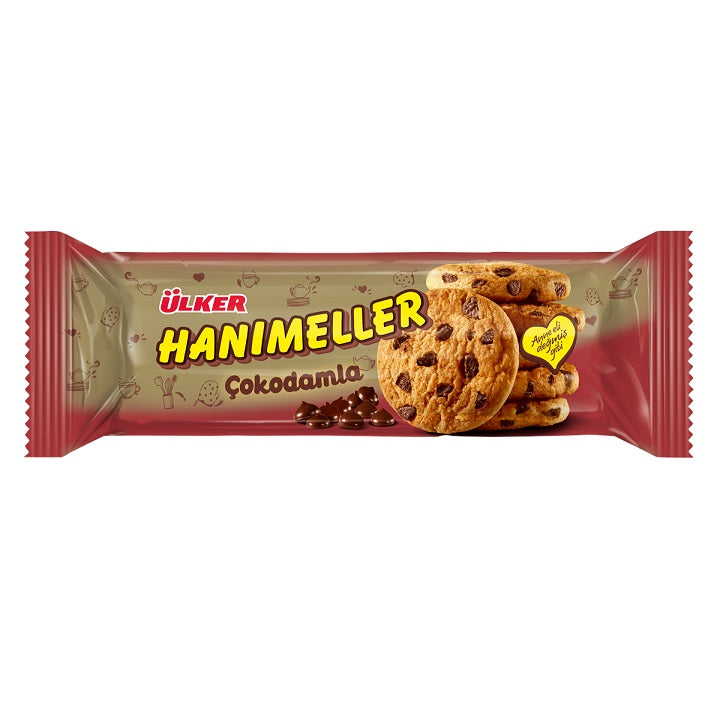 Ülker Hanımeller Çikolata Parçalı Bisküvi 82Gr