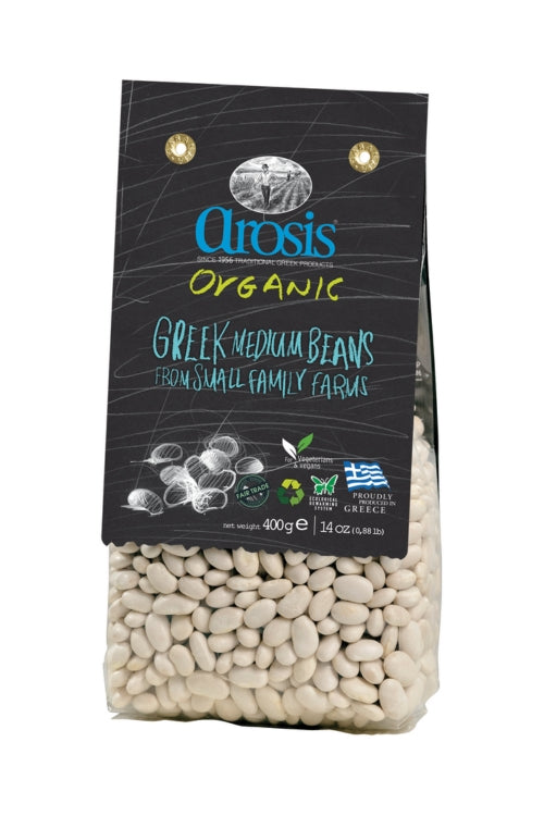 Arosis Organic Medium White Beans 400G
