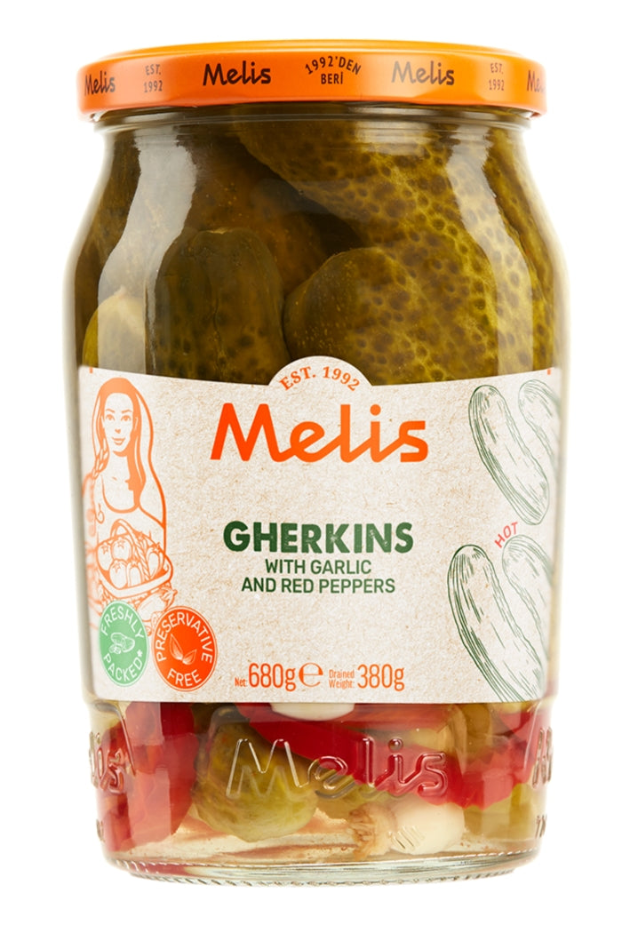 Melis Pickled Ghrekins 680G