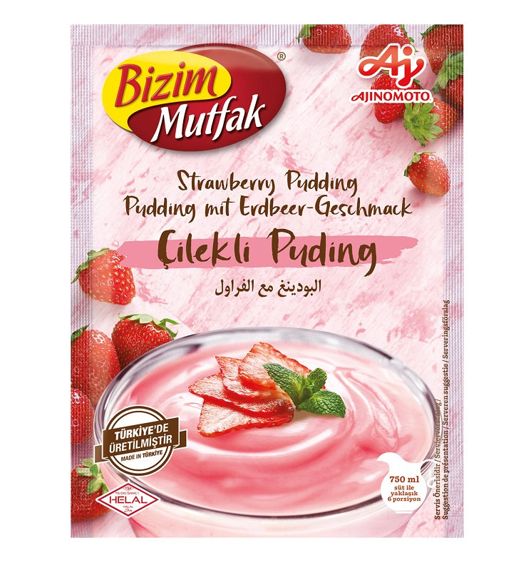 Bizim Mutfak Çilekli Puding 120Gr