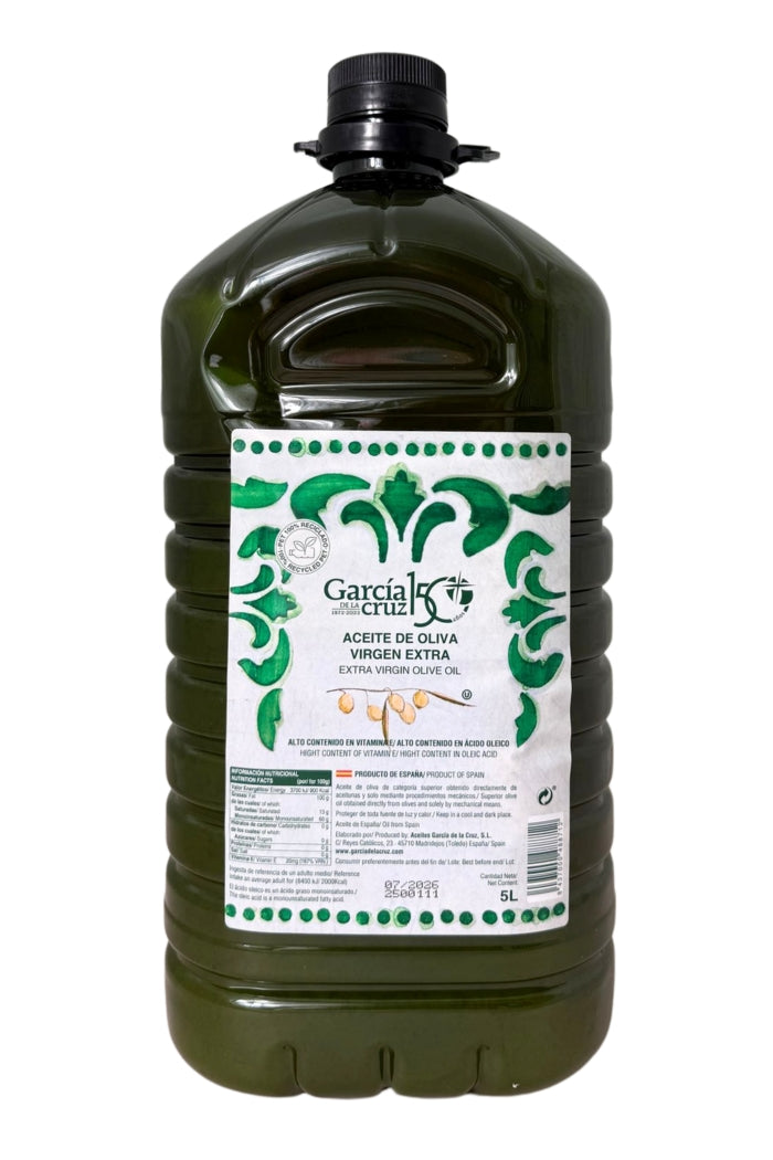 ガルシア EXTRA VIRGIN OLIVE OIL 5ℓ Garcia De La Cruz Extra Virgin Olive Oil 5L – Grocina