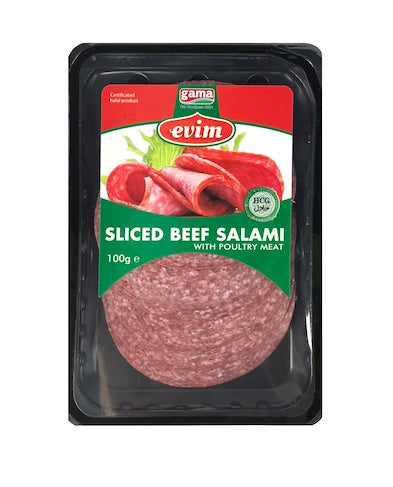 Evim Sliced Beef Salami 100G