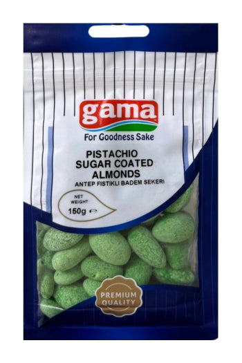 Gama Pistachio Sugar Coated Almond 150G