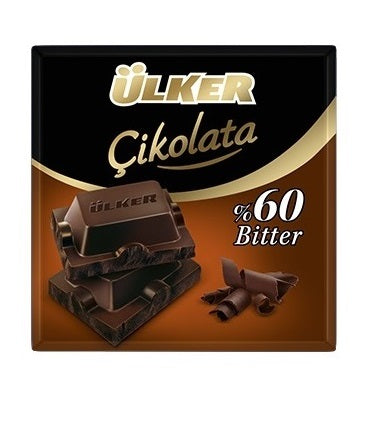 Ulker Bitter 60% Cocoa Chocolate 60G