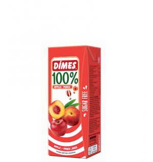 DIMES 100% PEACH & APPLE JUICE 200ml