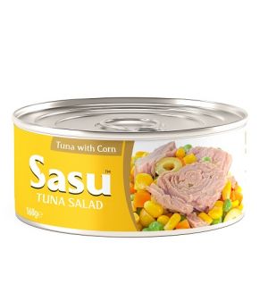 SASU CANNED TUNA WITH CORN 160gr