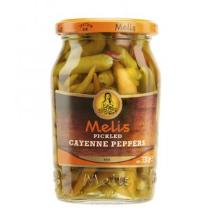 MELIS PICKLED HOT CAYENNE PEPPERS  370cl